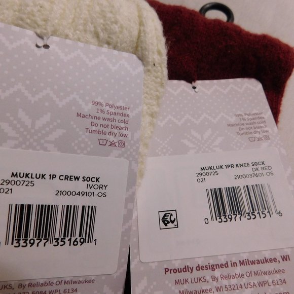 Muk Luks Knee High Socks and Boot Socks Women's NWT - Picture 4 of 4